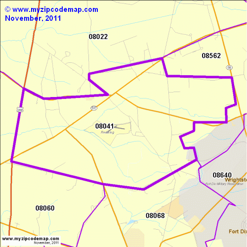 map of 08041