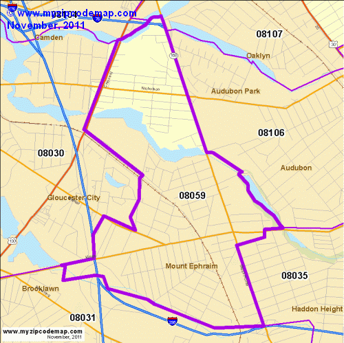 map of 08059