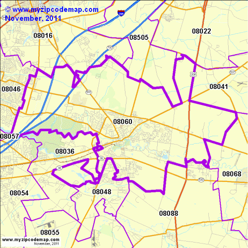 map of 08060