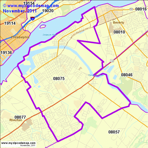 map of 08075