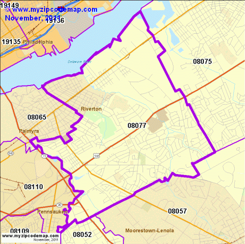 map of 08077