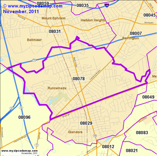 map of 08078