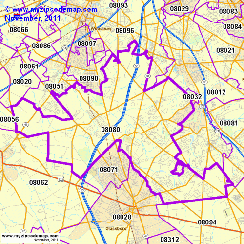 map of 08080