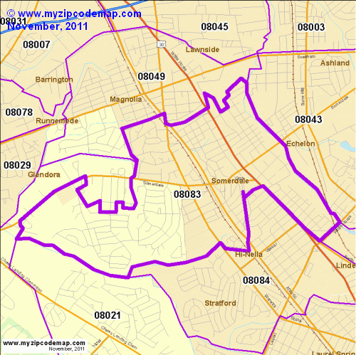 map of 08083