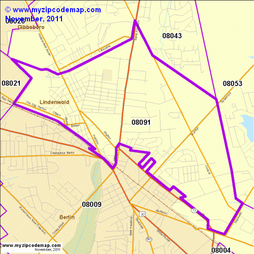 map of 08091