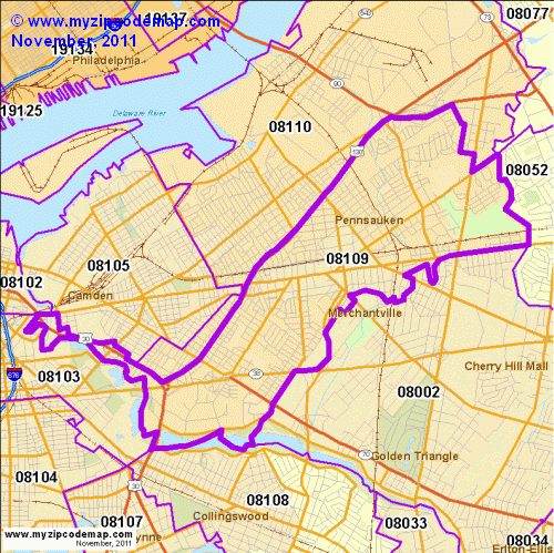 map of 08109