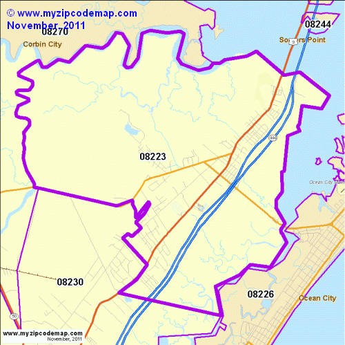 map of 08223