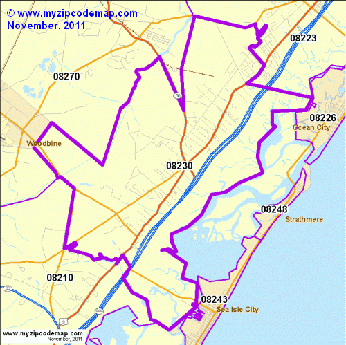 map of 08230