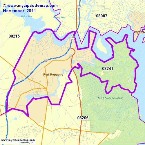 map of 08241
