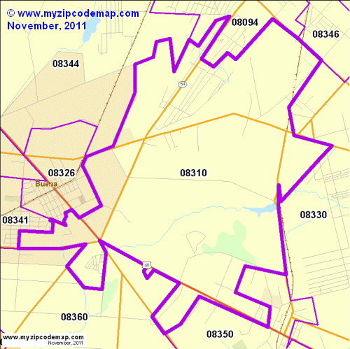 map of 08310