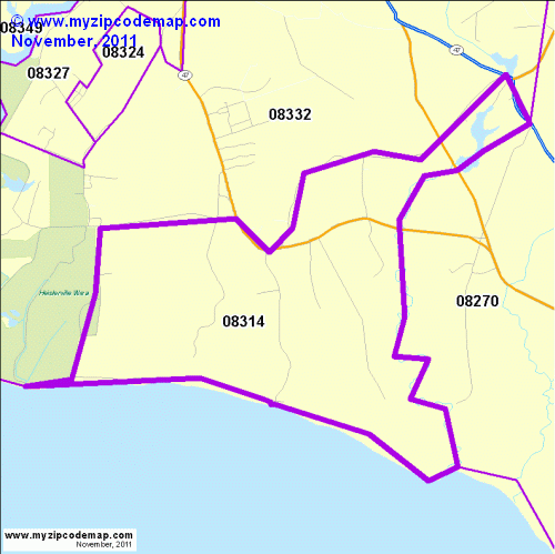 map of 08314