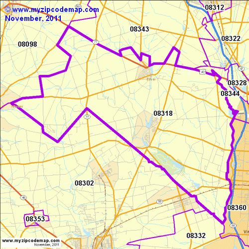 map of 08318