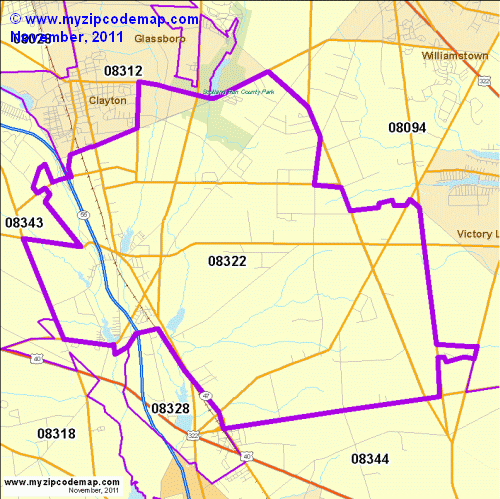 map of 08322