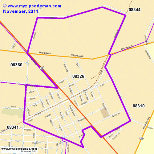 map of 08326