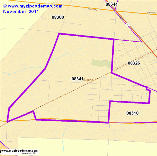 map of 08341