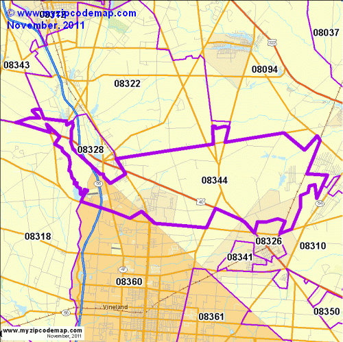 map of 08344