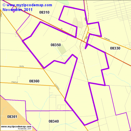 map of 08350