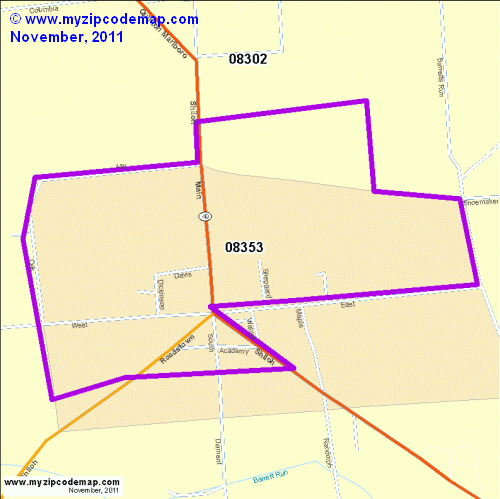 map of 08353