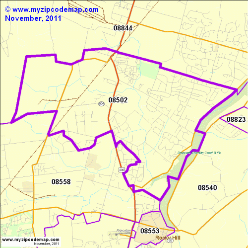 map of 08502