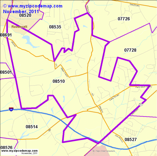 map of 08510