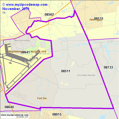 map of 08511