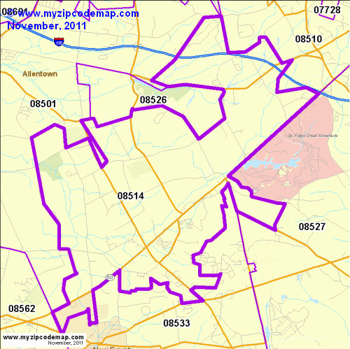 map of 08514