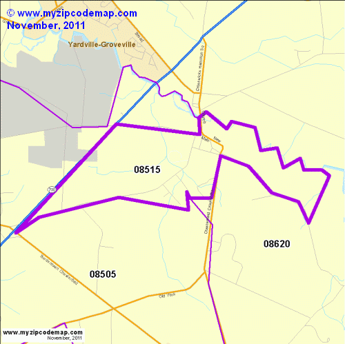 map of 08515