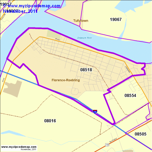 map of 08518