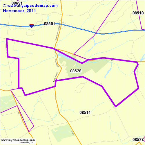map of 08526