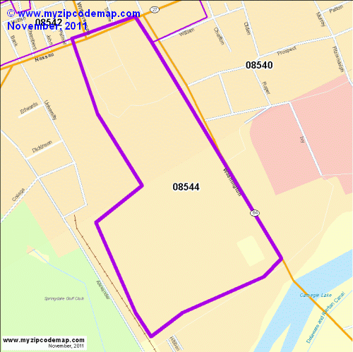 map of 08544