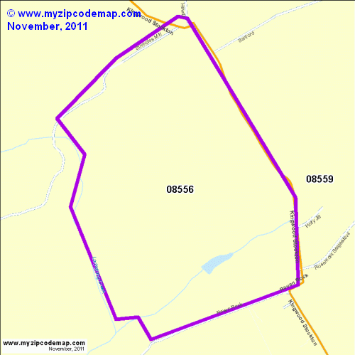 map of 08556