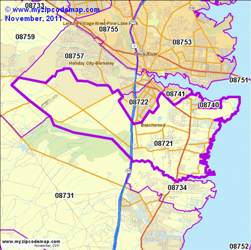 map of 08721