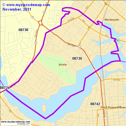 map of 08730