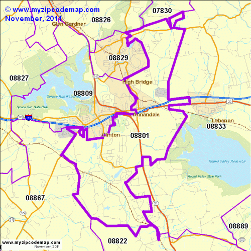 map of 08801