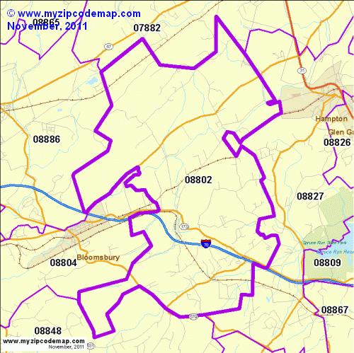 map of 08802