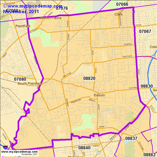 map of 08820