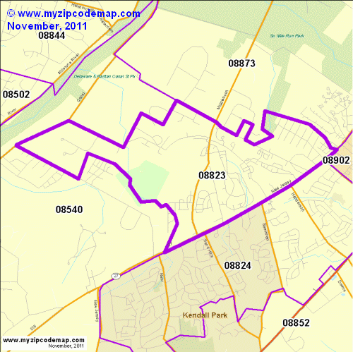 map of 08823