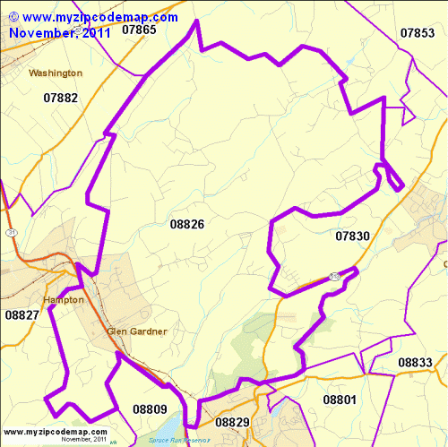 map of 08826