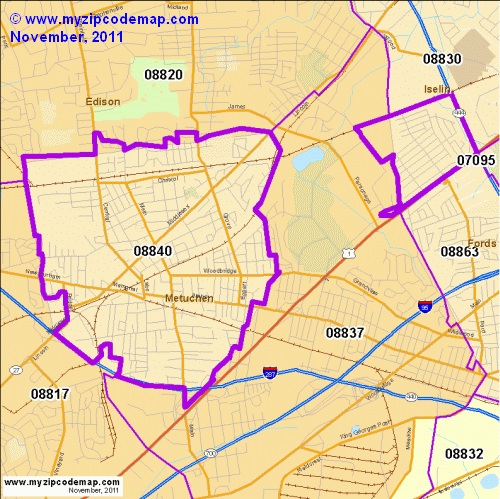 map of 08840