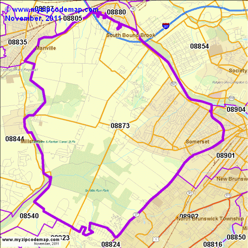 map of 08873