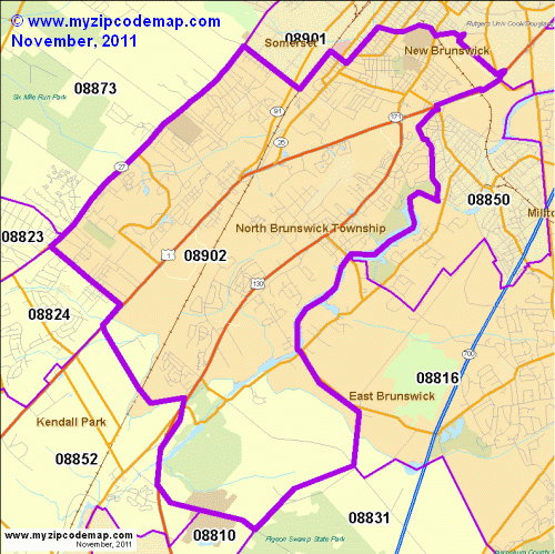 map of 08902