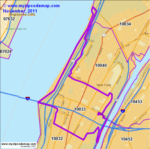 map of 10033