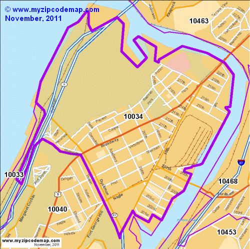 map of 10034