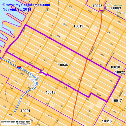 map of 10036