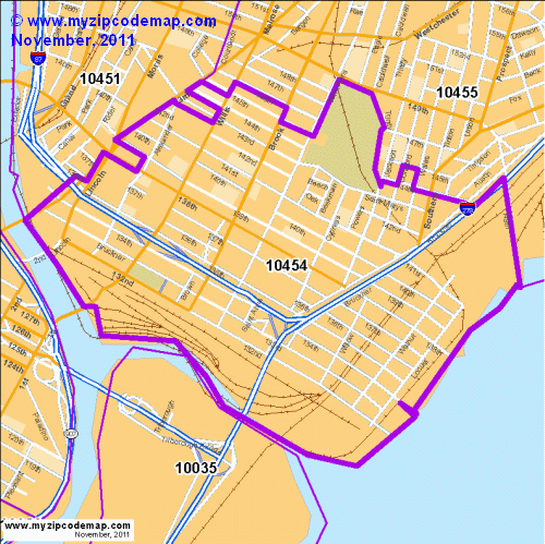 map of 10454