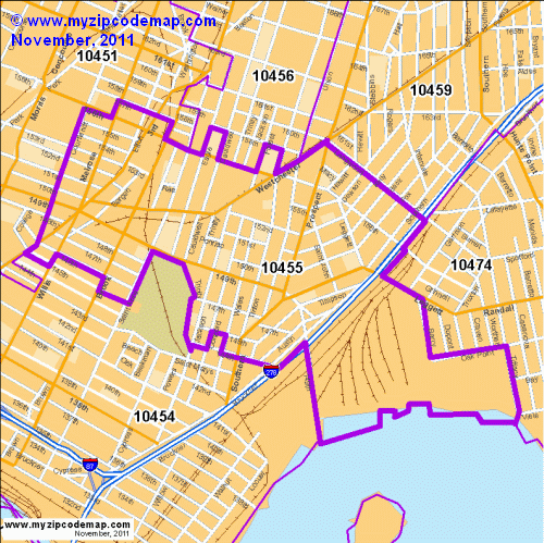 map of 10455