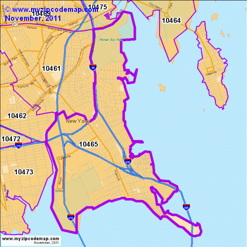 map of 10465