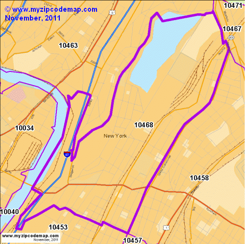 map of 10468