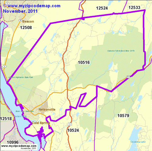 map of 10516