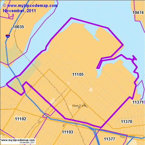 map of 11105